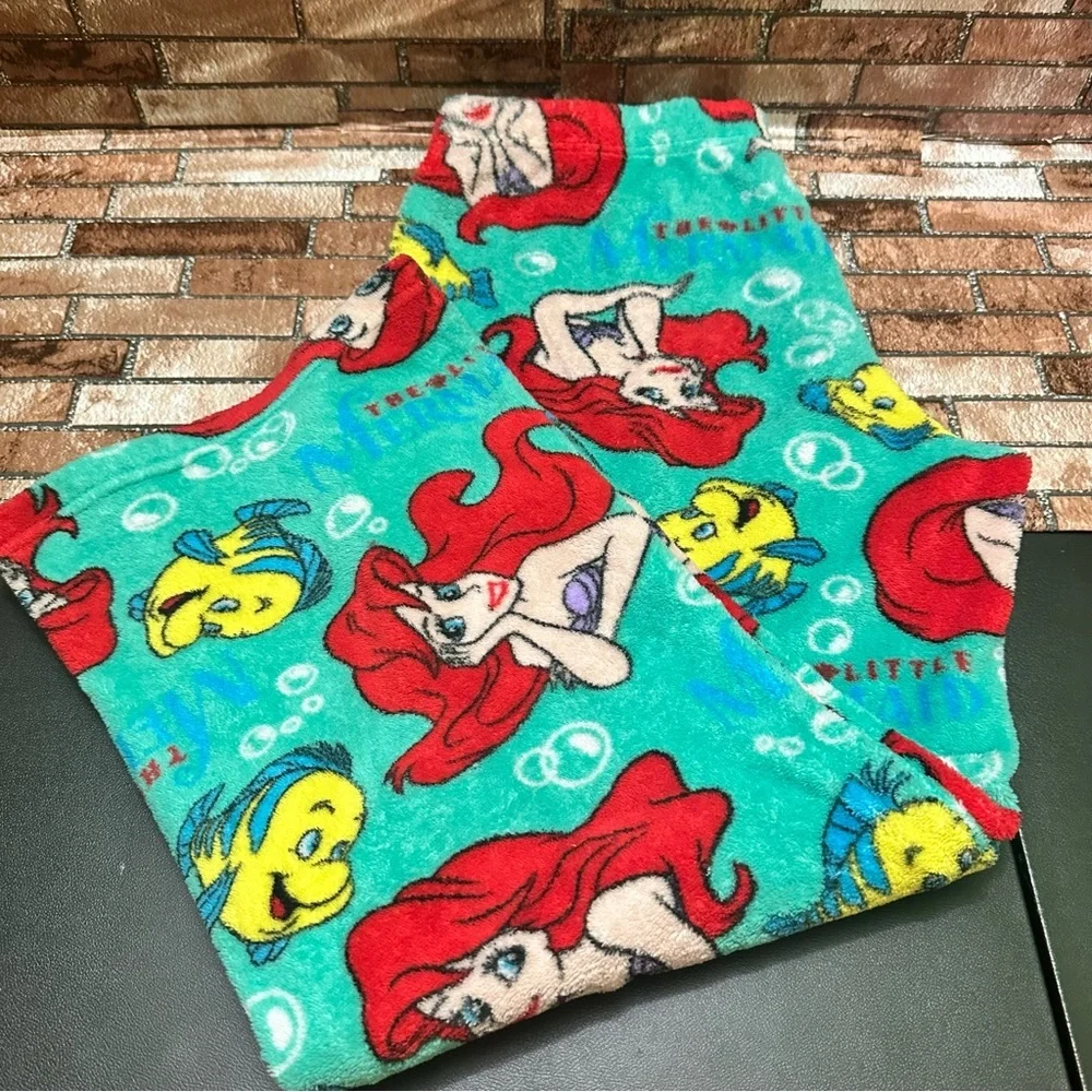 Disney Ariel and Flounder Women’s  Pajama Pants - Red and Blue - Picture 9 of 9